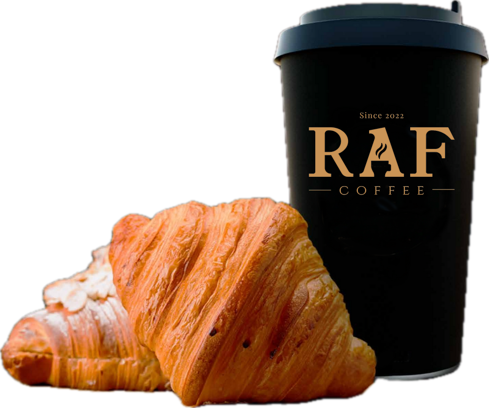 Ассортимент RAF Coffee: Кофе и круассаны